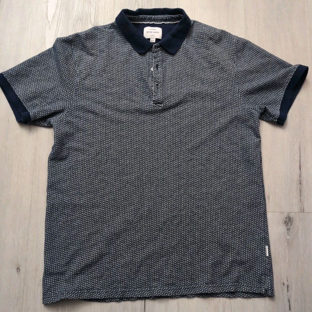 Peter Werth London N.1 Golf Polo Men's Size U.S Large Short Sleeve Peter Werth